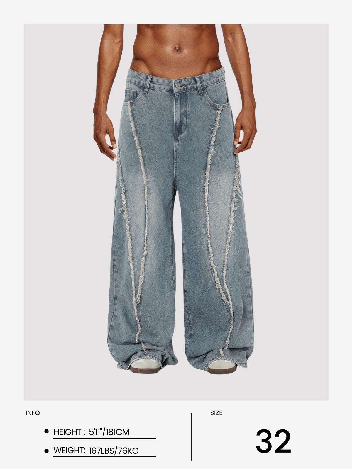 Aelfric Eden Fringe Baggy Jeans Product Image