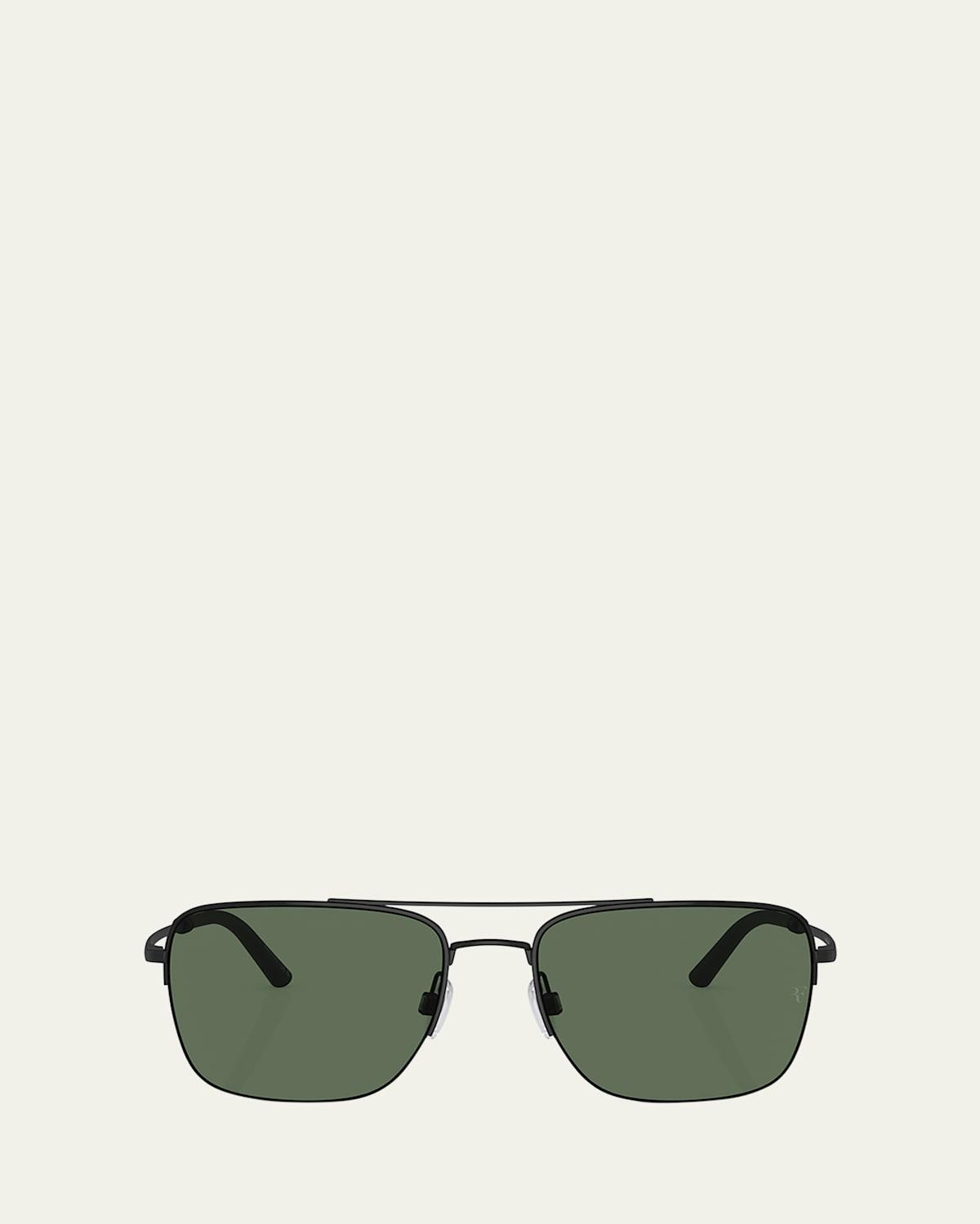 Mens R-2 Metal Aviator Sunglasses Product Image