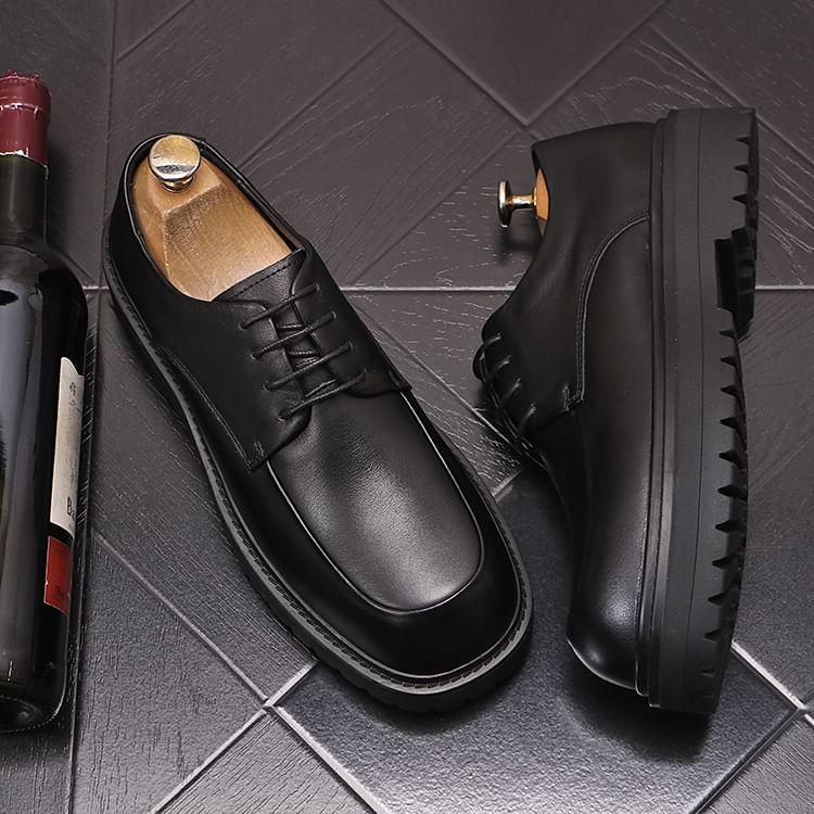 Faux Leather Derby Shoes Product Image