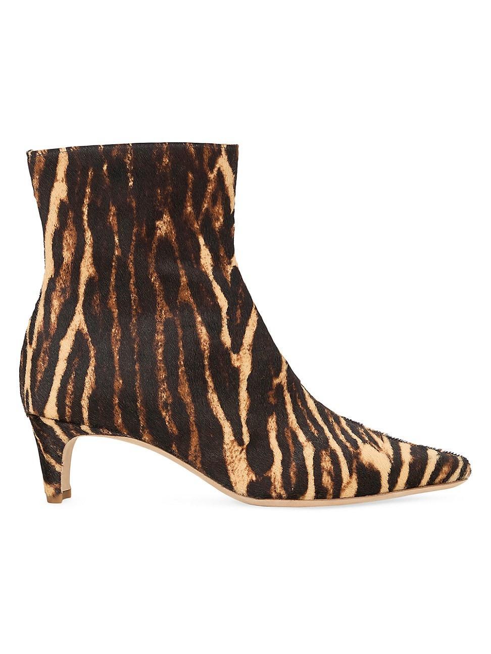 Staud Womens Wally Calf Hair Ankle Boots Product Image