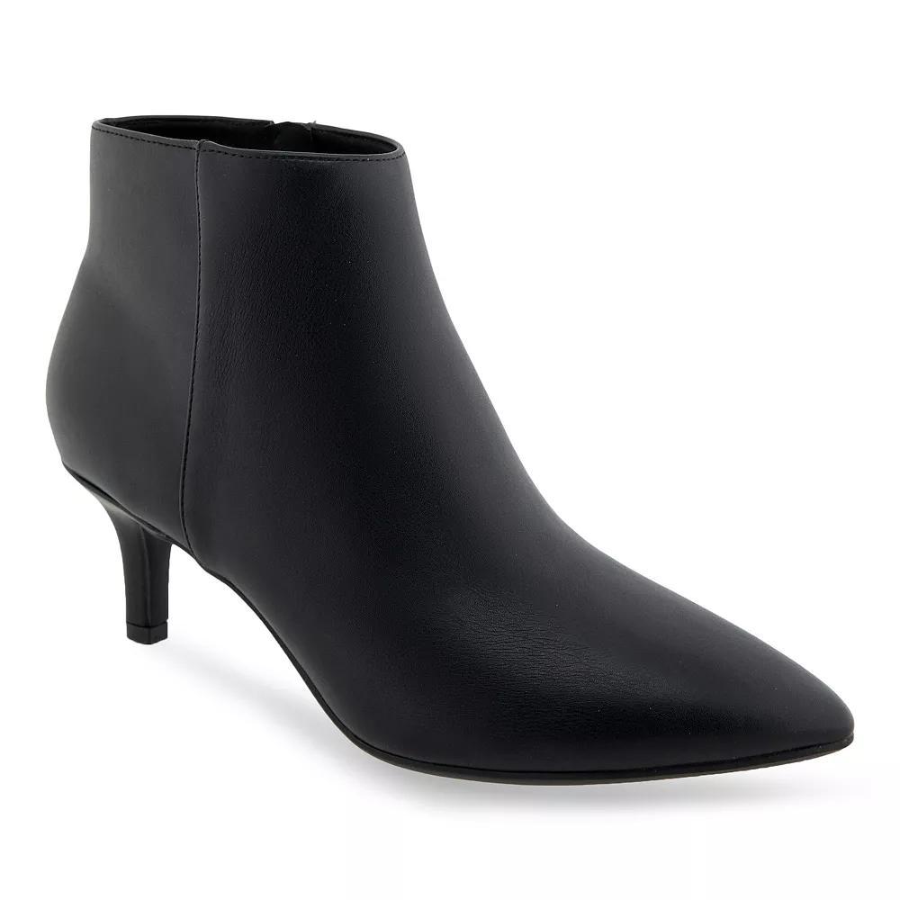 Aerosoles Edith Women's Ankle Boots, Size: 7.5 Wide, Black Faux Suede Product Image