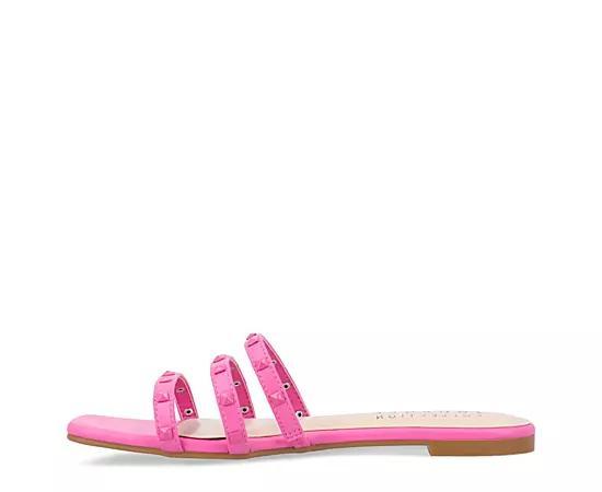 Journee Camarie Women's Embellished Strappy Sandal, Size: 8.5, Beige Product Image