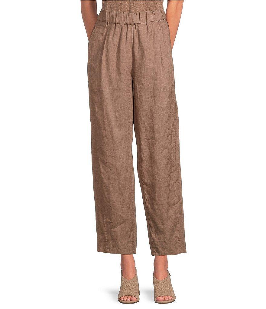 Eileen Fisher Elastic Waist Pleated Lantern Ankle Pants Product Image