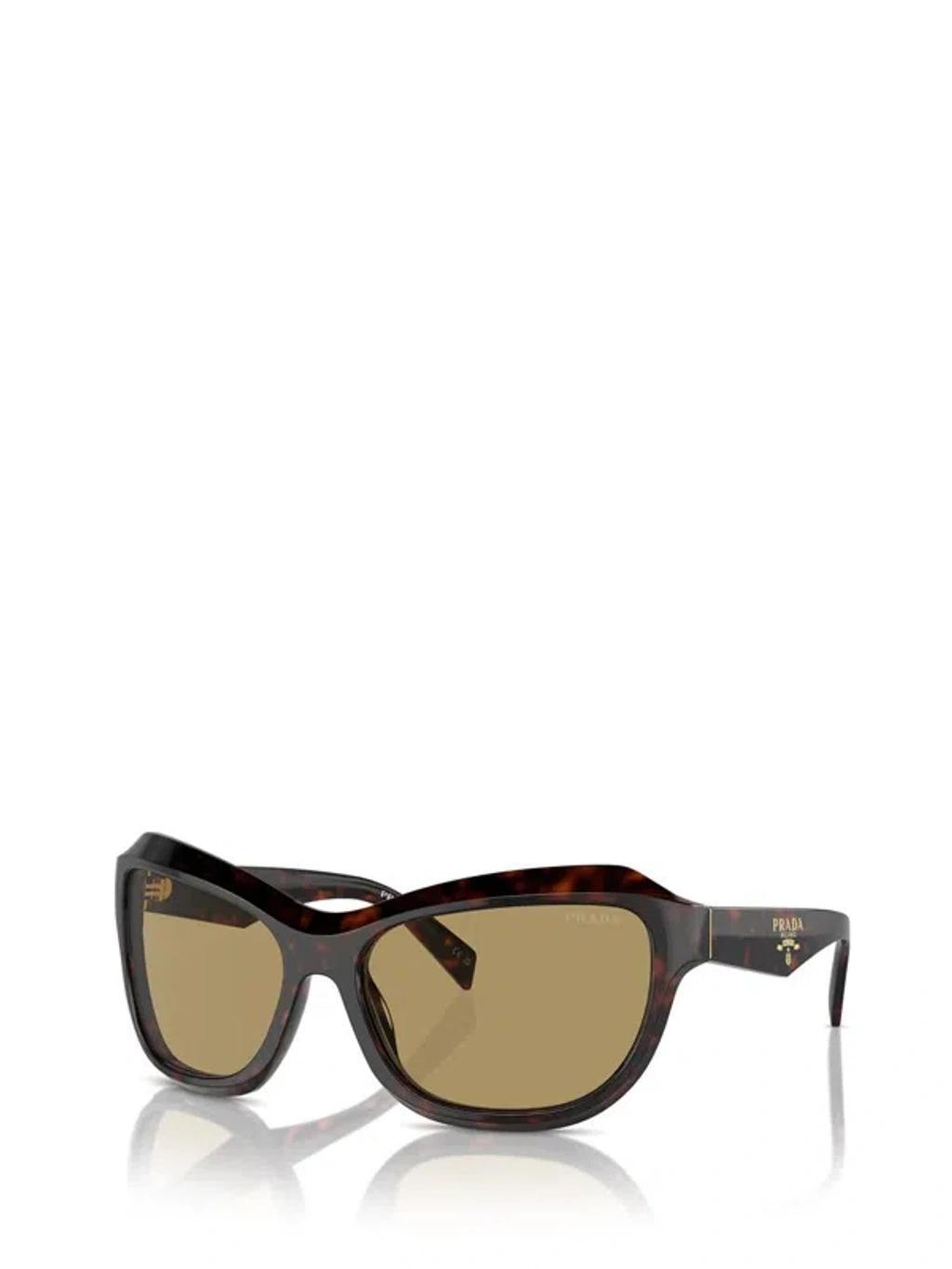 PRADA Womens Brown Pr A27s Butterfly-frame Acetate Sunglasses Product Image