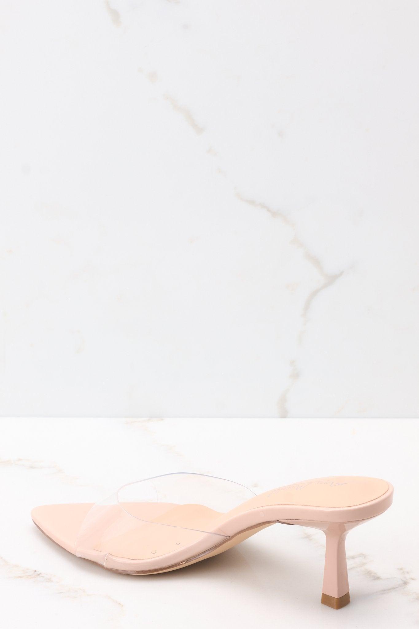 Path To Greatness Clear Kitten Heel Sandals Product Image