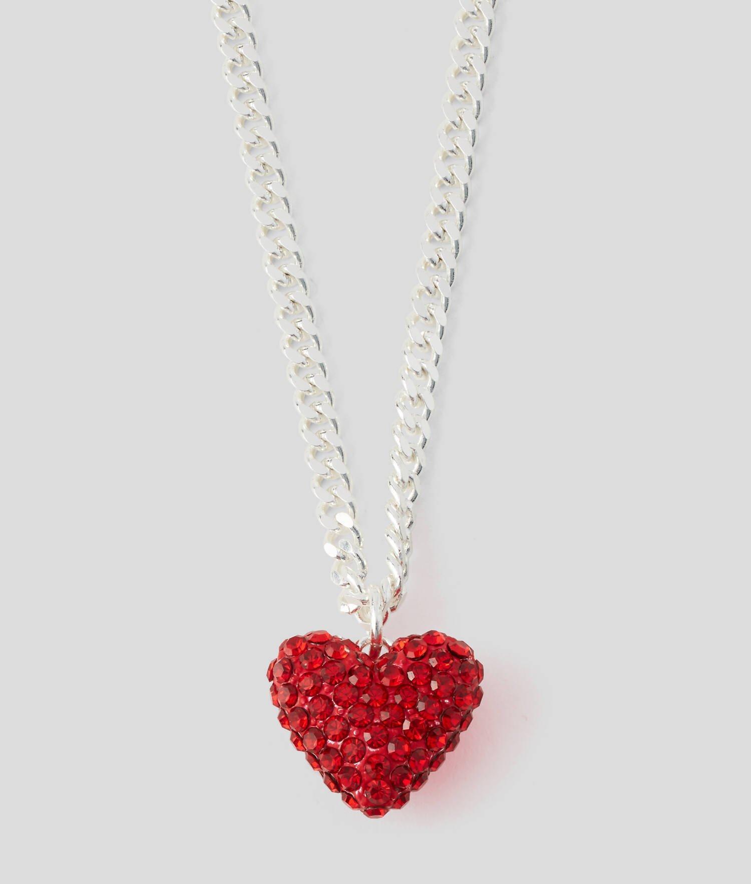 K/HEART PAVÉ CHARM NECKLACE Product Image