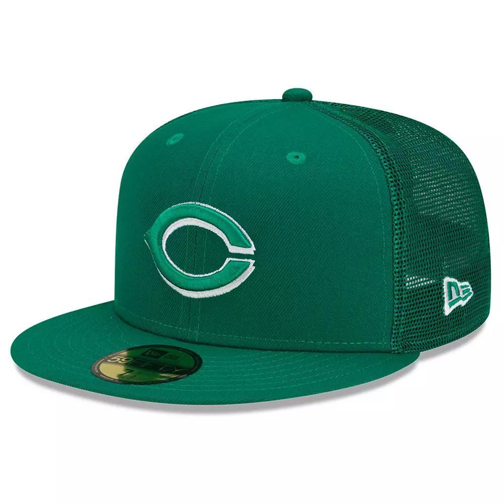 Men's New Era Green Cincinnati Reds 2022 St. Patrick's Day On-Field 59FIFTY Fitted Hat, Size: 6 7/8, Red Green Product Image