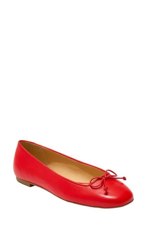 Jack Rogers Kenlyn Ballet Metallic Leather Bow Flats Product Image
