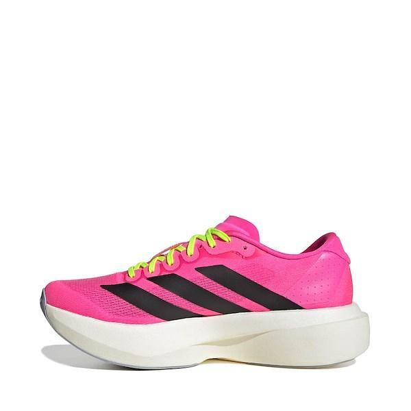 Womens adidas Adizero EVO SL Athletic Shoe - Wonder White / Cyber Metallic / Warm Vanilla Product Image