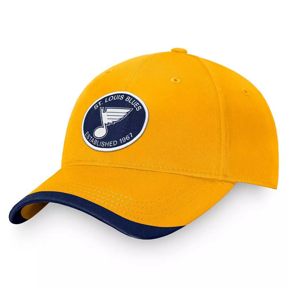 Men's Fanatics Branded Gold St. Louis Blues Fundamental Adjustable Hat Product Image