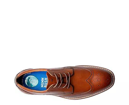Nunn Bush Centro Flex Mens Wingtip Toe Oxford Dress Shoes Red Product Image