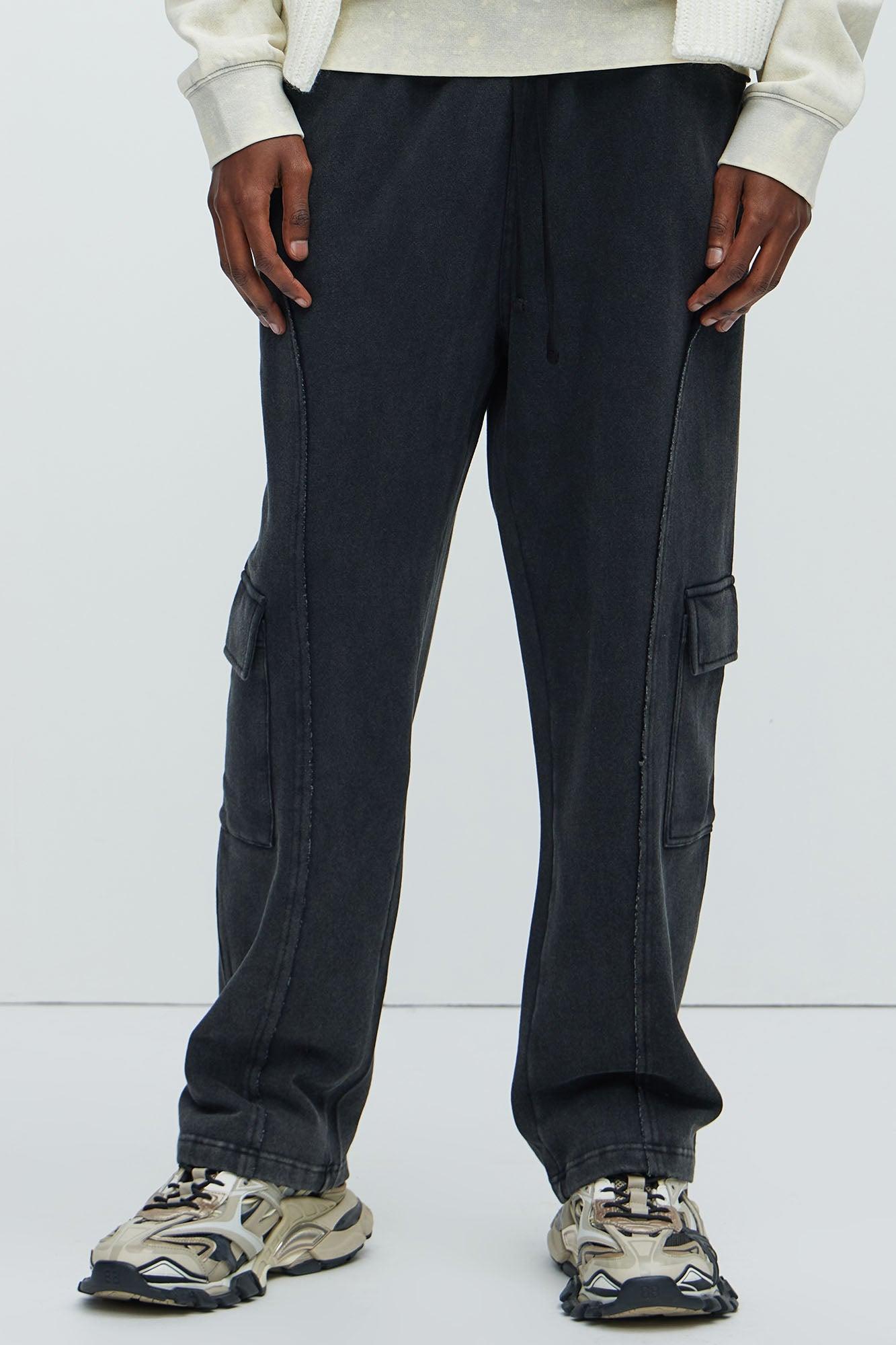 Dylan Cargo Sweatpants - Black Product Image