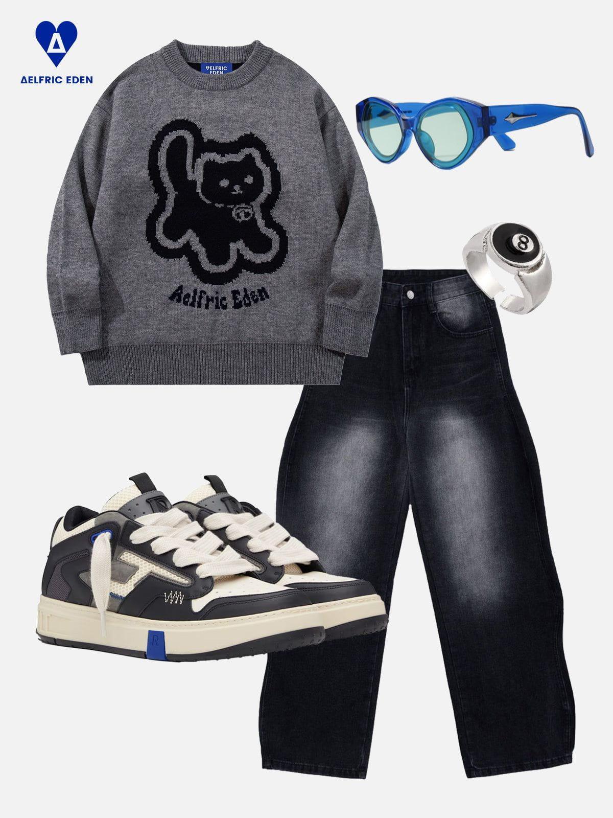 Aelfric Eden Cute Cat Graphic Sweater Product Image