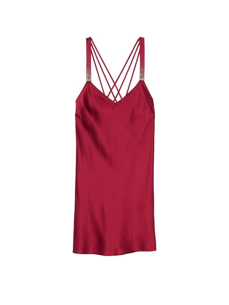 Scattered Shine Strap Satin Strappy-Back Slip Product Image