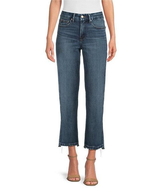 Good American Soft Tech Good Legs Straight Jeans Product Image