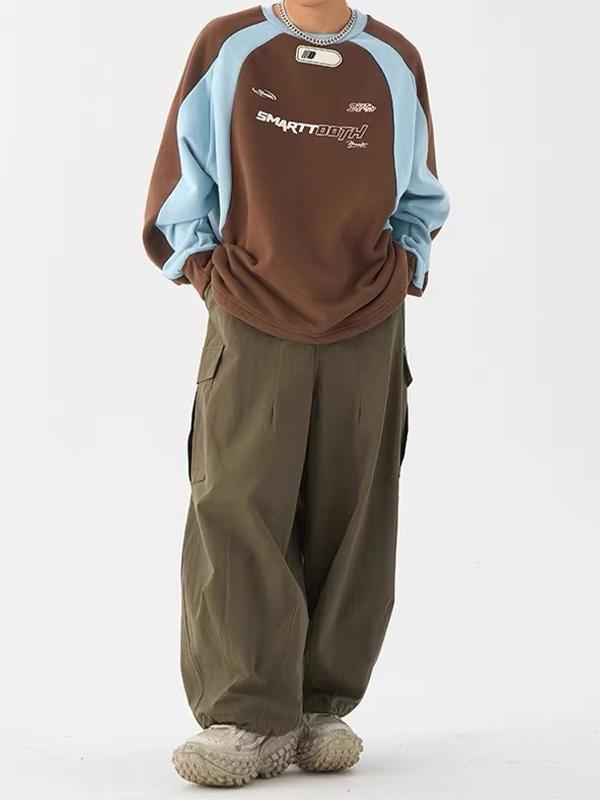Vintage Print Raglan Sweatshirt Product Image