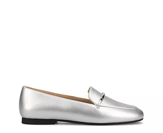 Journee Wrenn Tru Comfort Foam Women's Loafer Flats, Size: 7.5, Silver Product Image