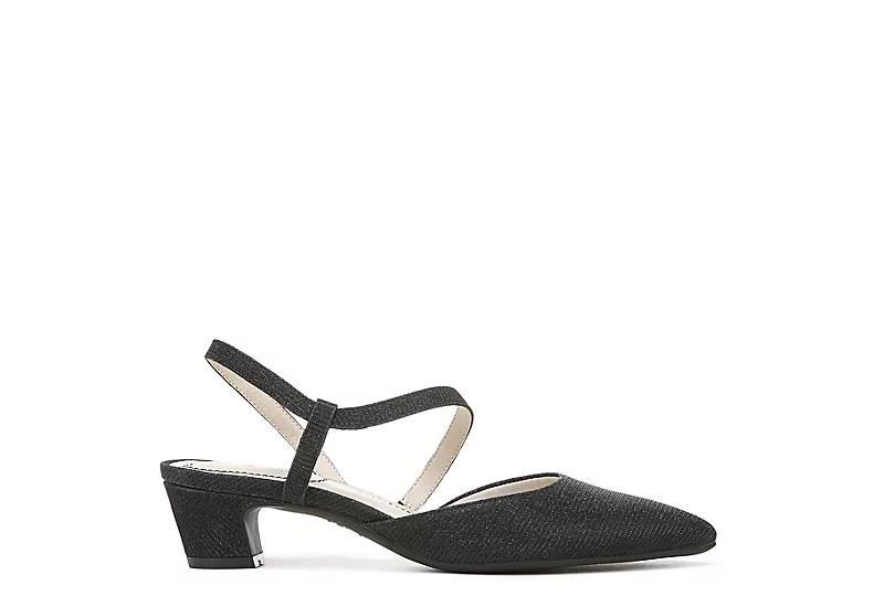 LifeStride Minimalist Women's Slingback Pumps, Size: 11, Black Shimmer Product Image
