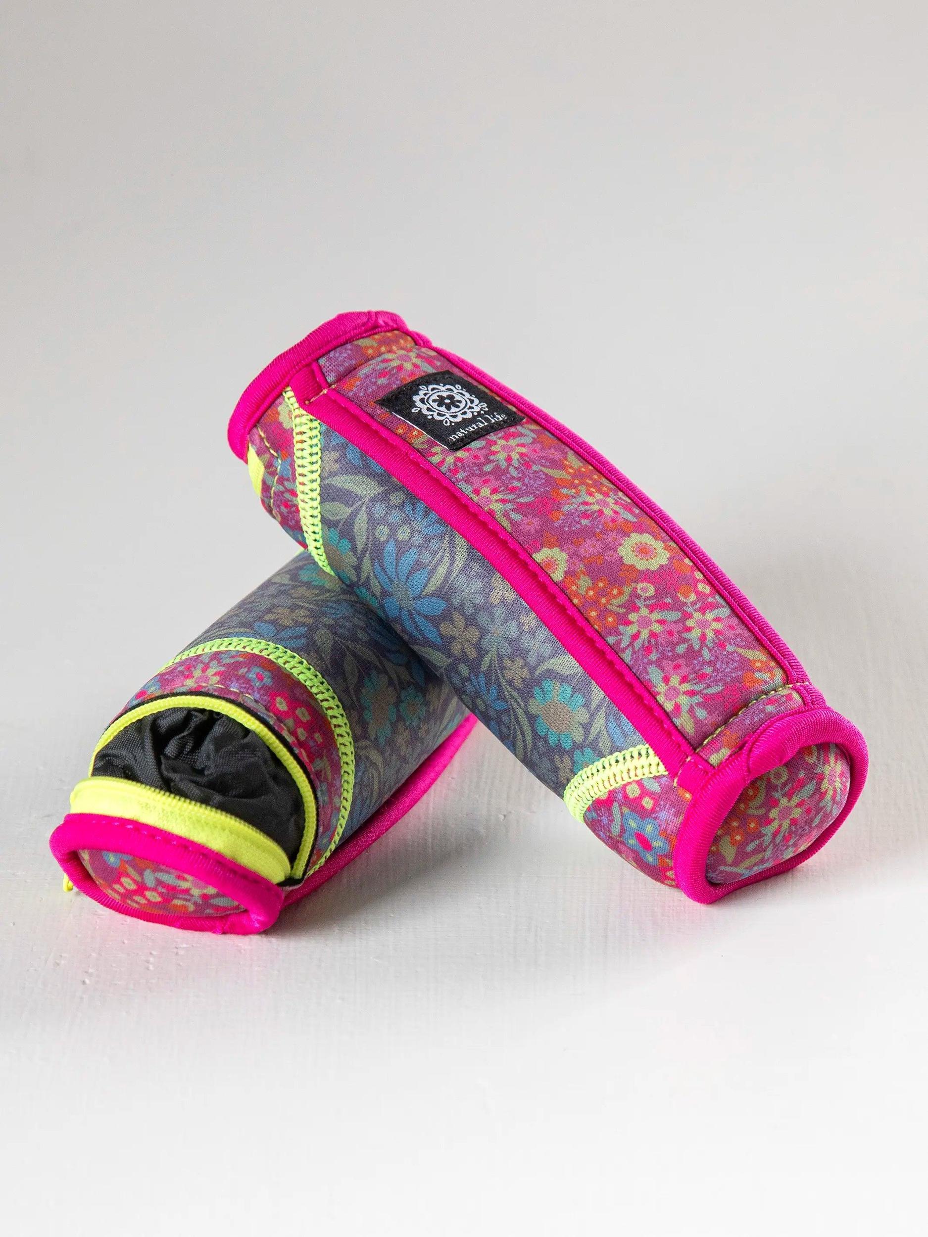 Hand Weights, Set of 2 - Dark Blue Green Floral Product Image