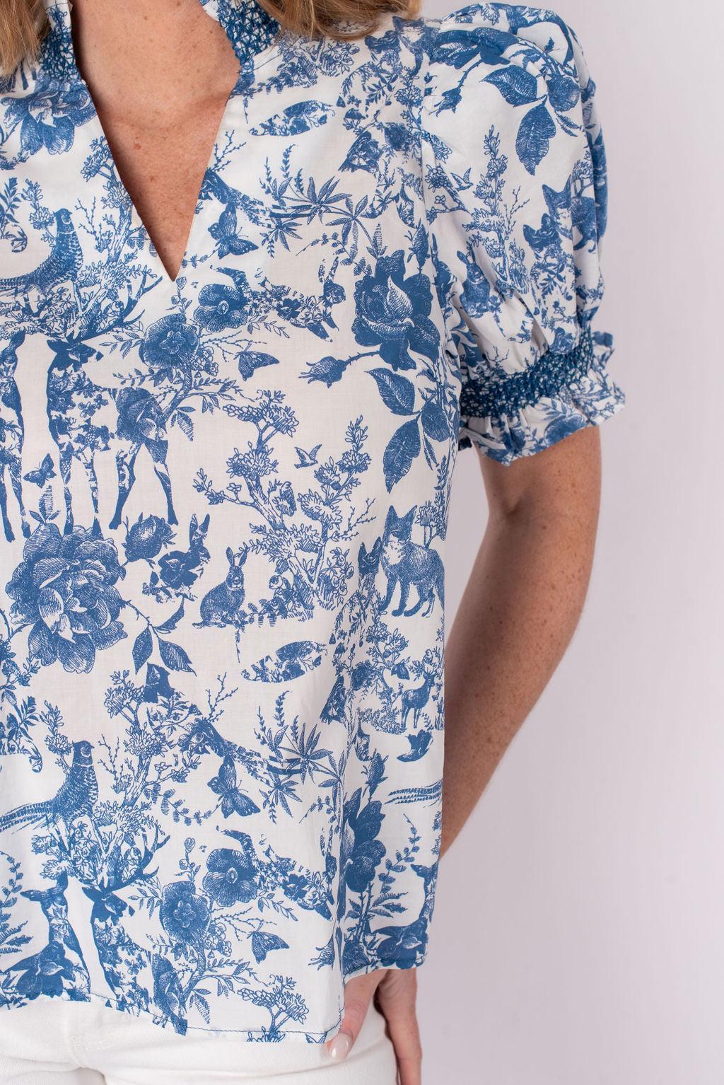 Tessa Toile Short Sleeve Top Product Image