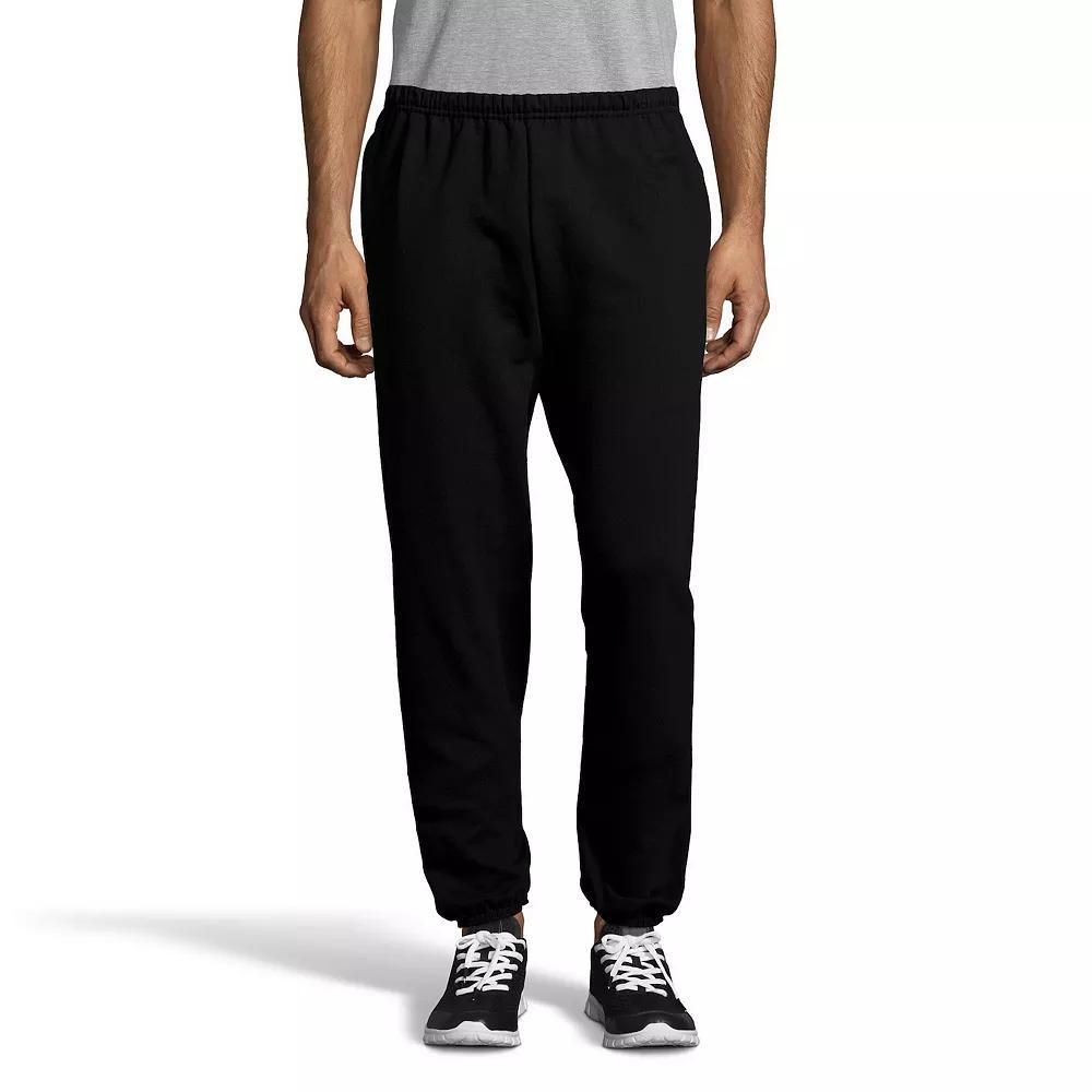 Mens Hanes Ultimate Cotton Cinched-Leg Sweatpants Light Silver Product Image