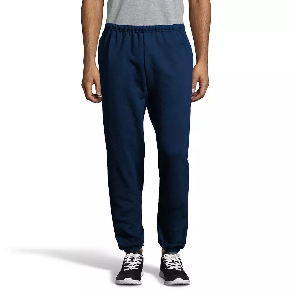 Mens Hanes Ultimate Cotton Cinched-Leg Sweatpants Light Silver Product Image