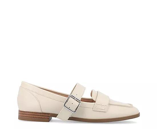 Womens Journee Collection Tru Comfort Foam Caspian Square Toe Loafer Flats Brown Suede Product Image