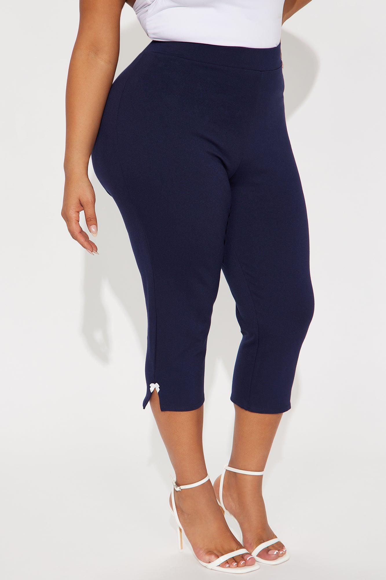 Take A Bow Capri Legging - Navy Product Image