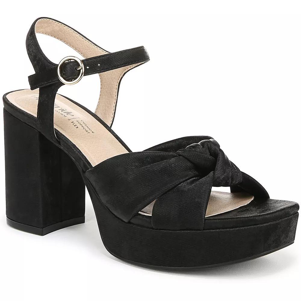 LifeStride August Women's Platform Heels, Size: 6 Wide, Black Product Image