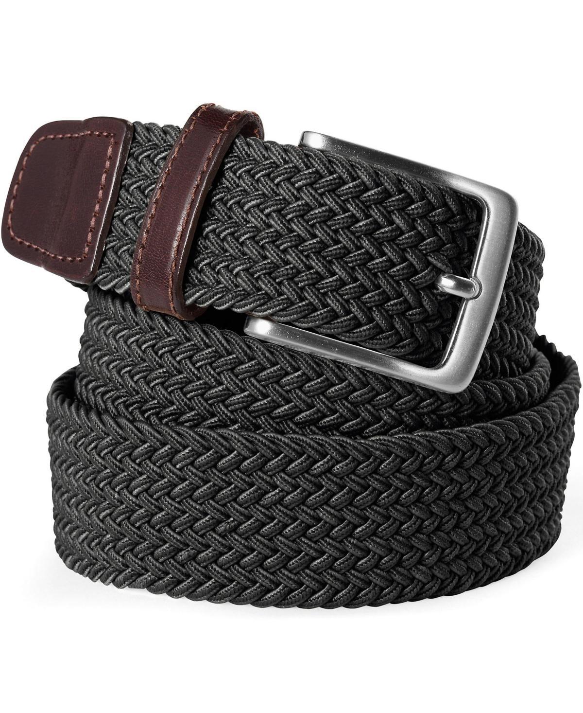 Men's Lands' End Elastic Braid Leather Trim Belt, Size: Small, Radiant Blue Product Image