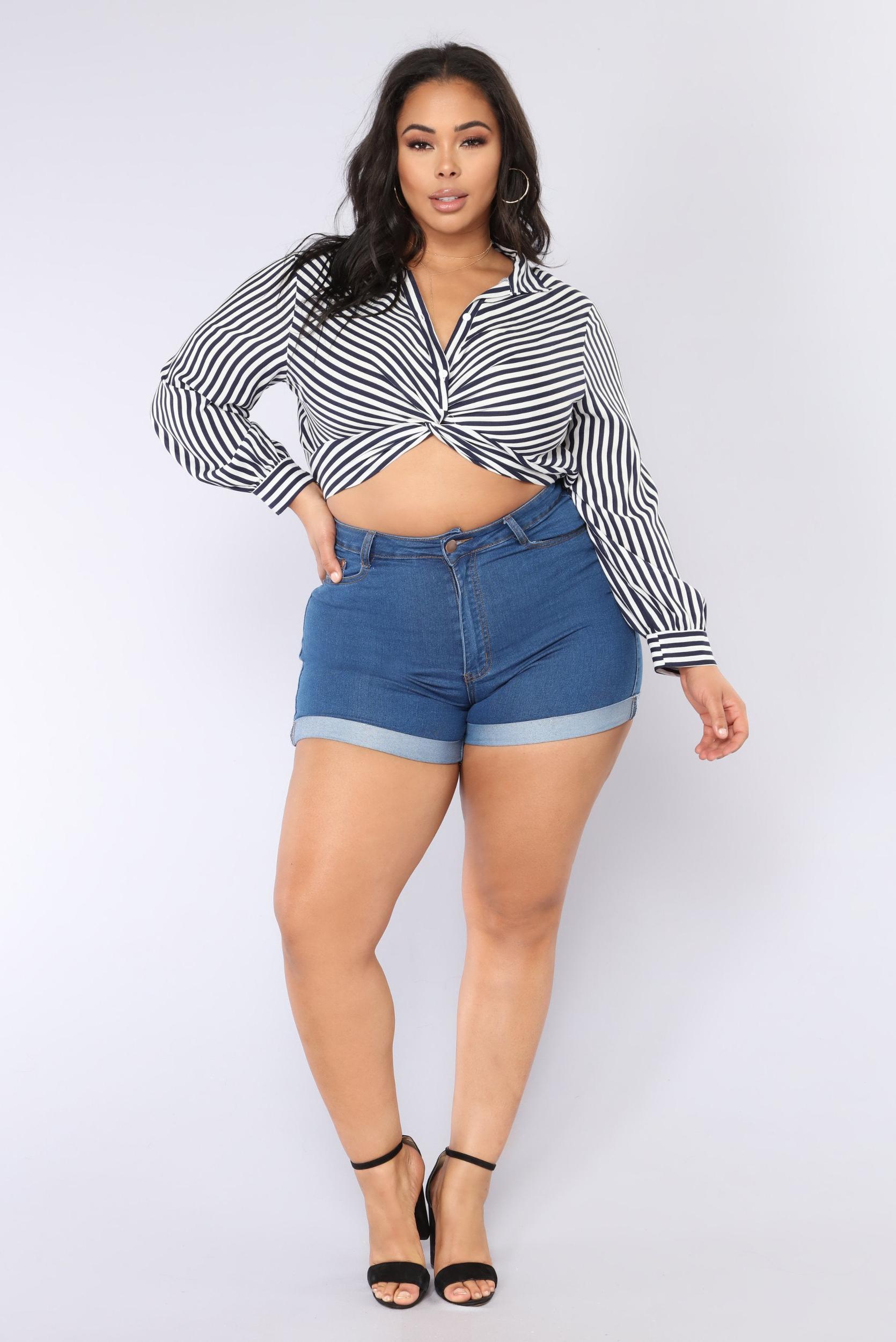 Carter Denim Shorts - MediumWash Product Image