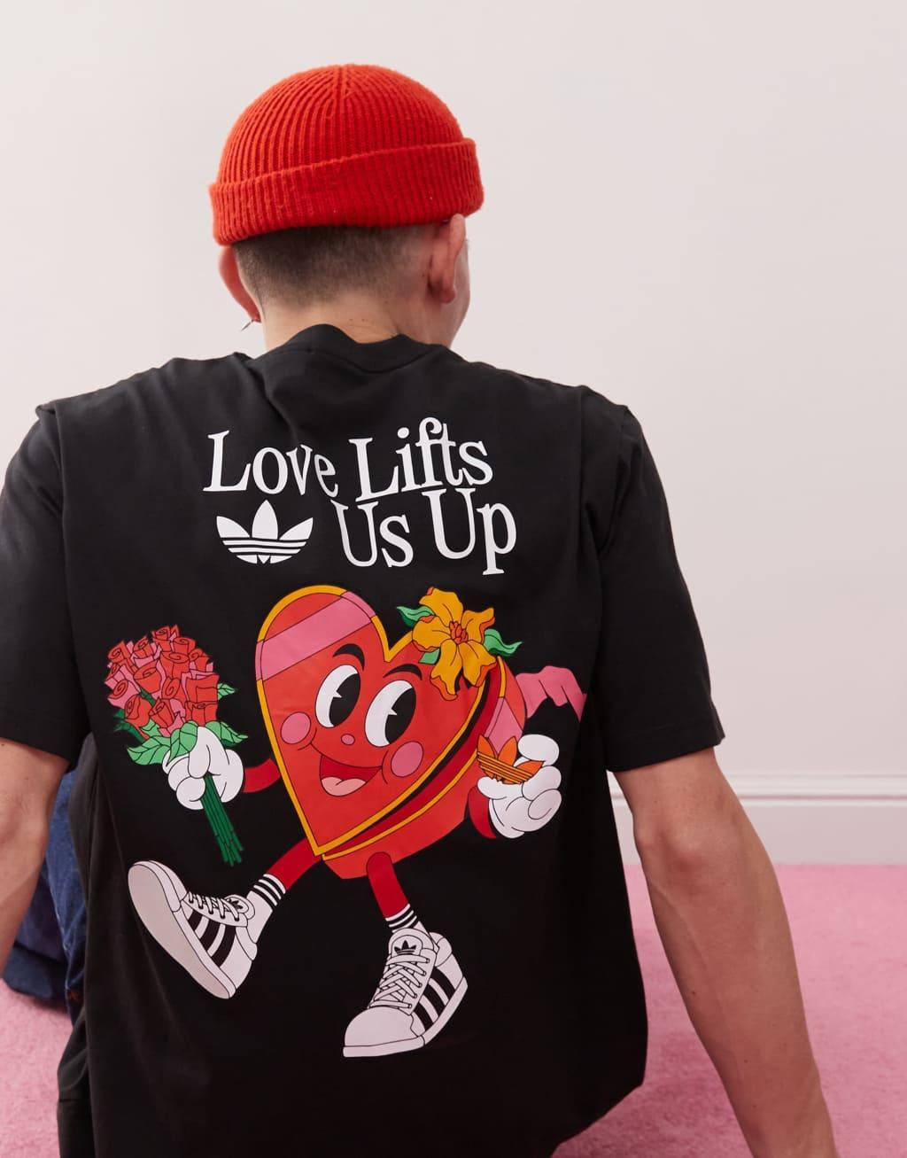adidas Originals Made By Nelson t-shirt in black Product Image