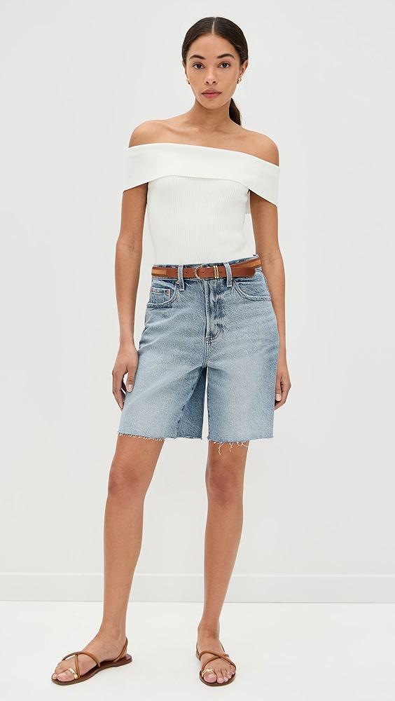 DL1961 Rib Off Shoulder Top | Shopbop Product Image