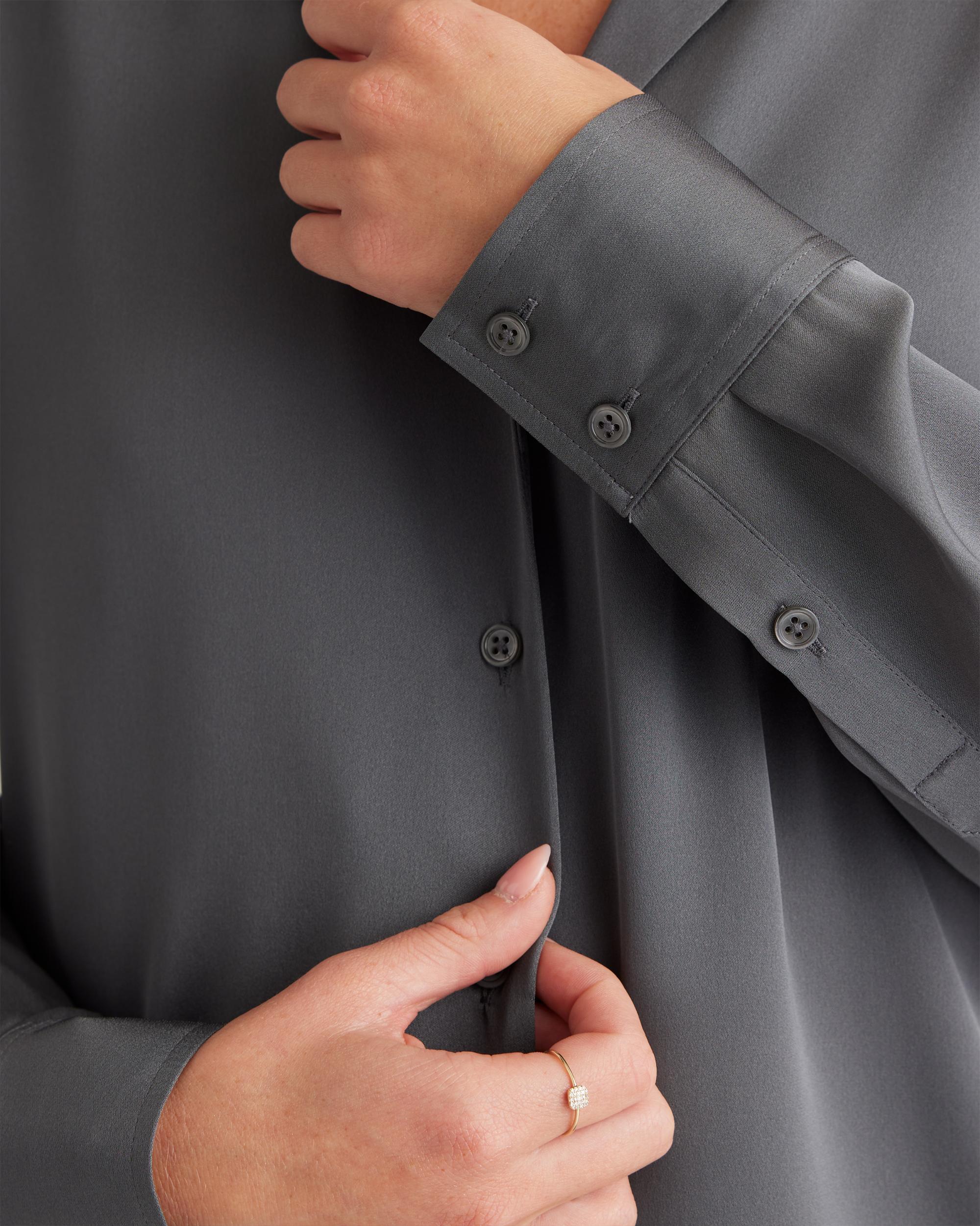 Quince | Women's Washable Stretch Silk Notch Collar Blouse Size XS Product Image