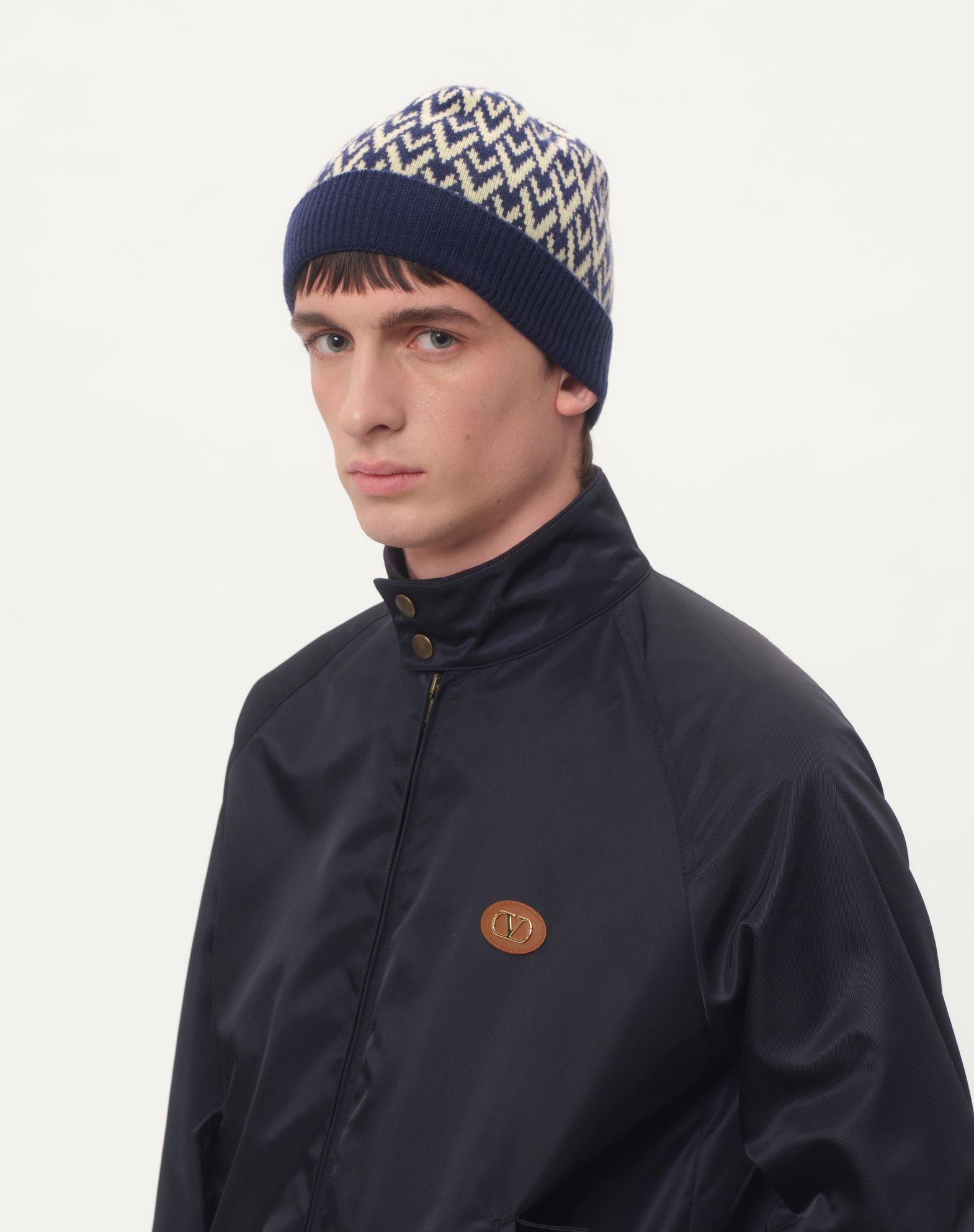 Toute La V Signature Knitted Wool Beanie Product Image