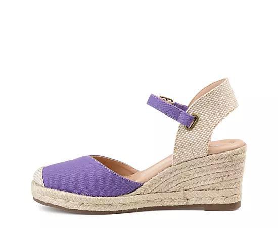 Journee Ashlyn Women's Wedges, Size: 9 Wide, Purple Product Image