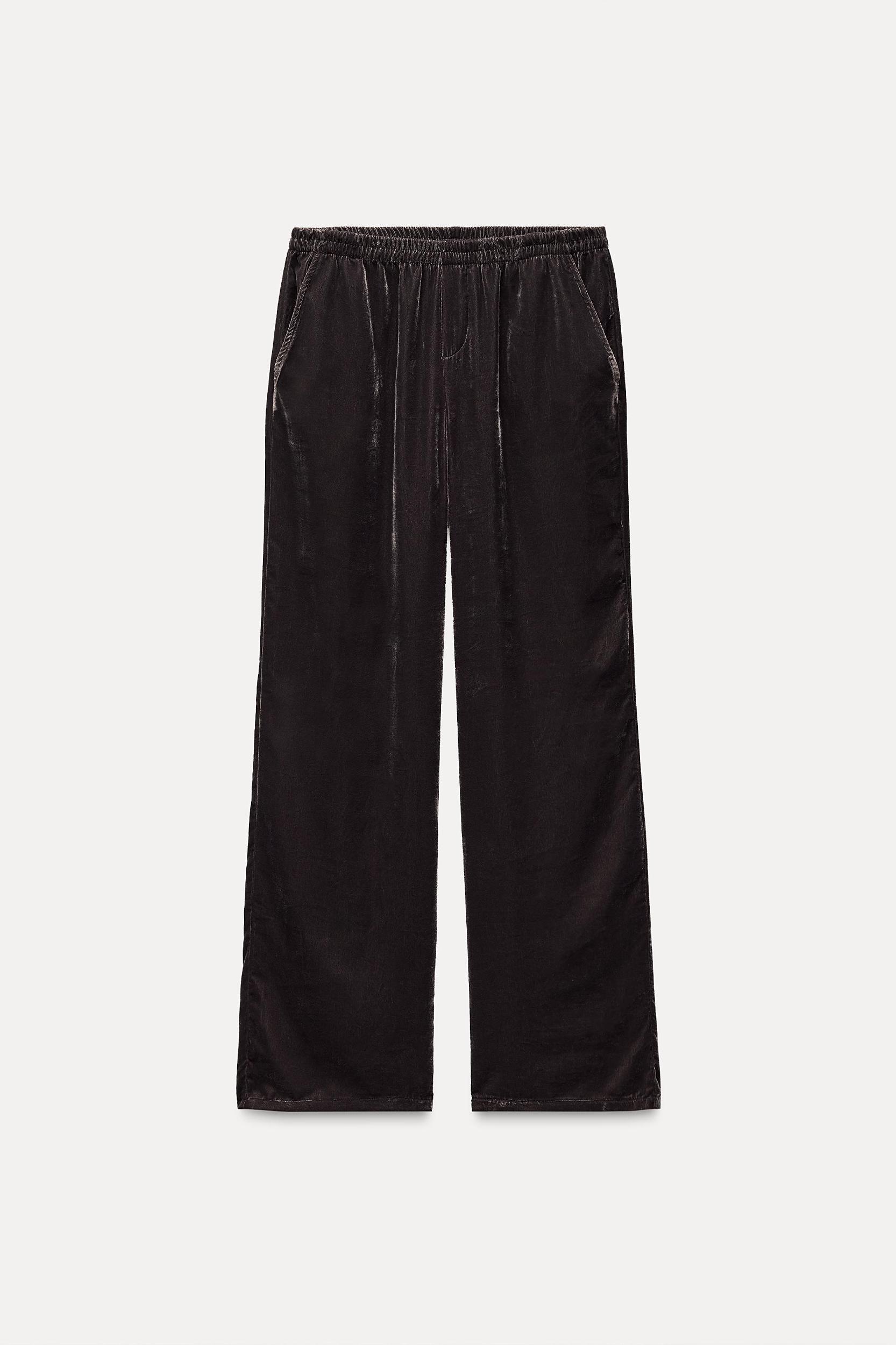 VELVET PAJAMA PANTS Product Image