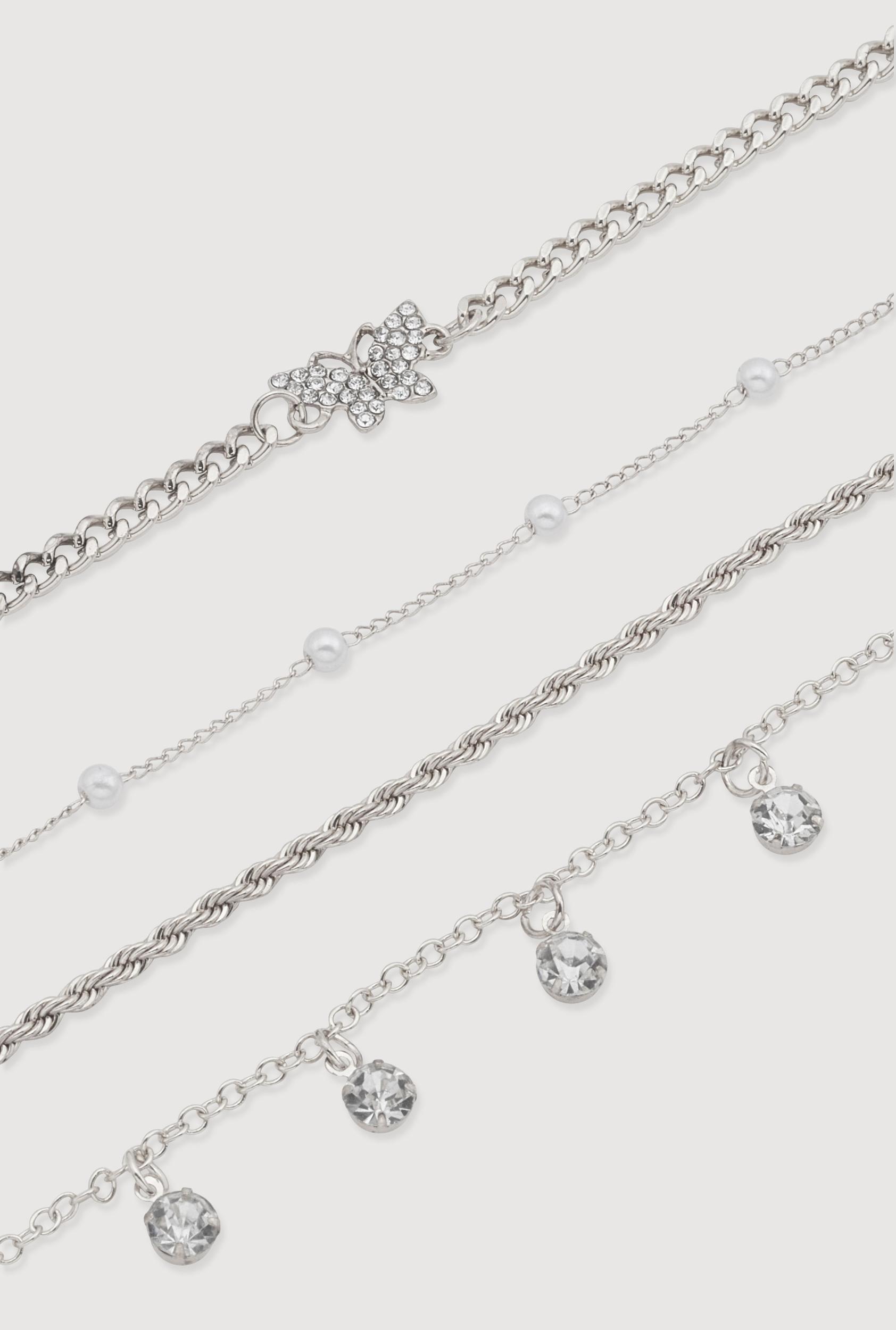 Metallic Puff Heart Necklace and Drop Earrings Set Female Product Image