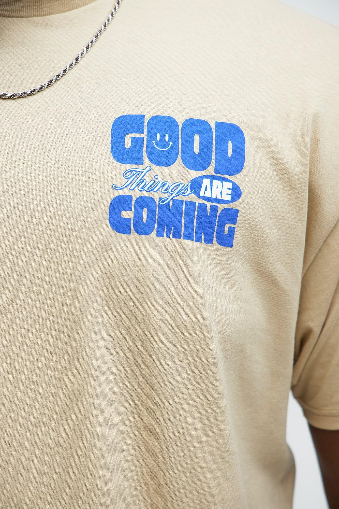 Good Things Coming Short Sleeve Tee - Natural Product Image