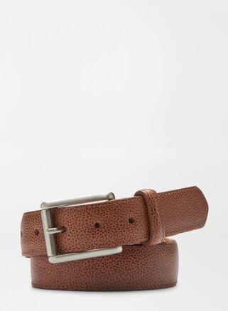 Peter Millar Mens Excursionist Pebble Grain Belt | Color: Cognac | Size: 34 Product Image
