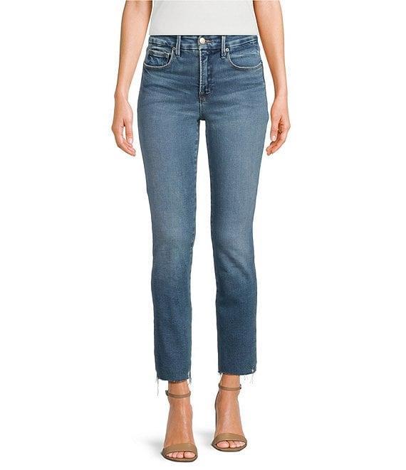 Good American Soft Tech Good Legs Straight Jeans Product Image