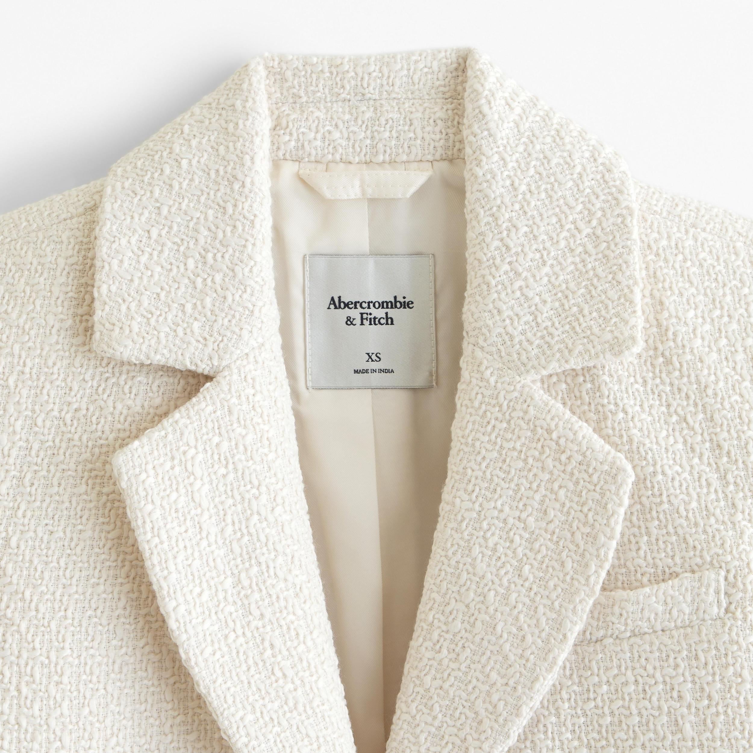 Cropped Tweed Blazer Product Image