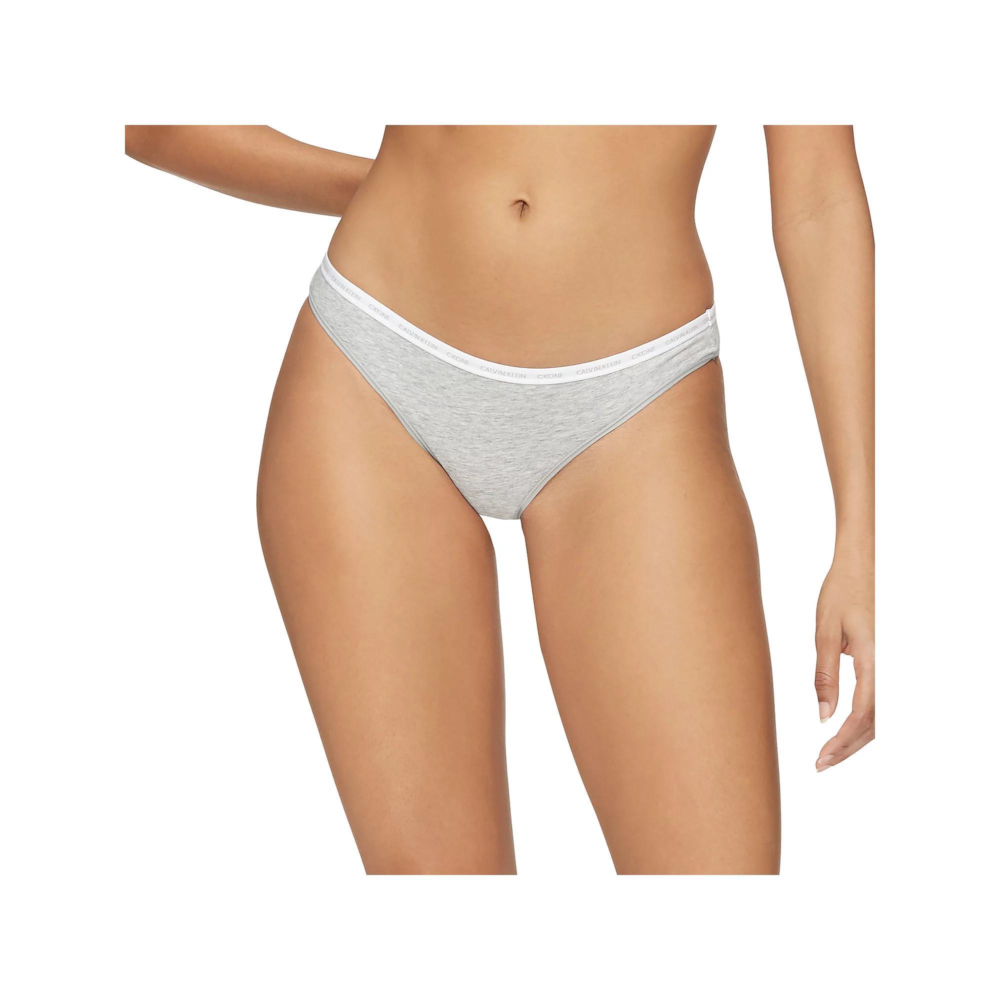 Women's Calvin Klein CK One Bikini Panty QD3785, Size: XL, Grey Gray Product Image