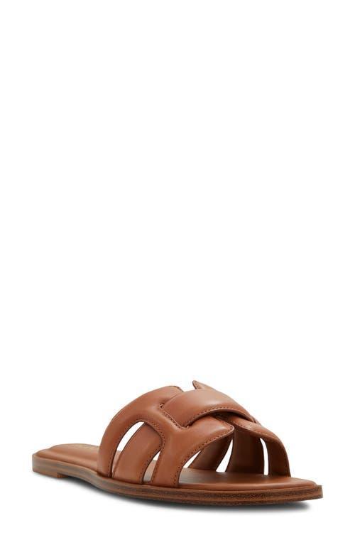 ALDO Elenaa - Women's Flat Sandals - Brown, Size 9 Product Image