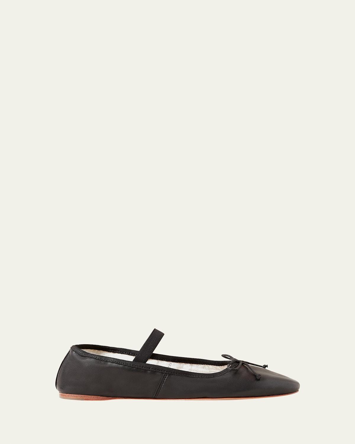 Womens Leonie Leather Ballet Flats Product Image