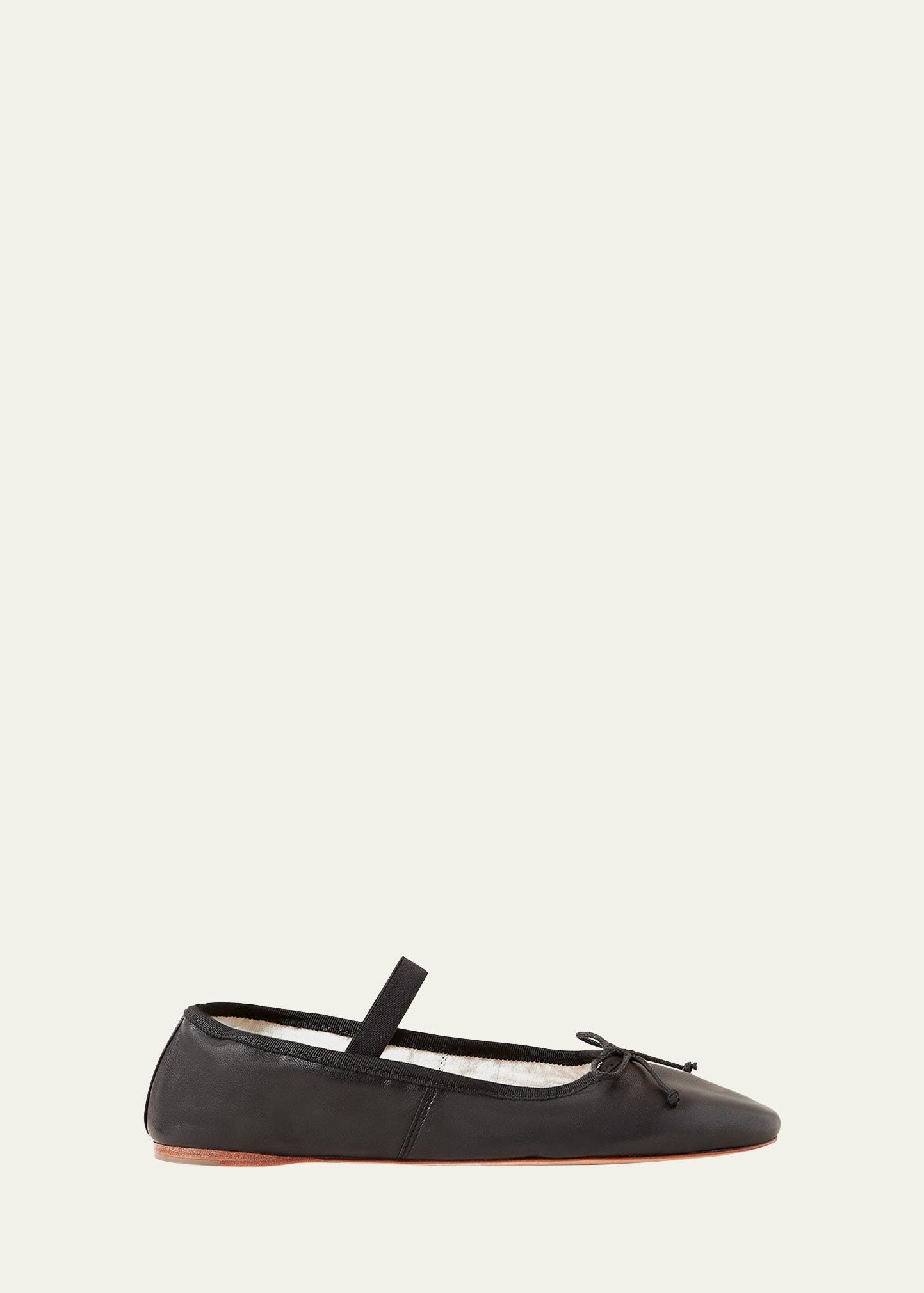 Womens Leonie Leather Ballet Flats Product Image