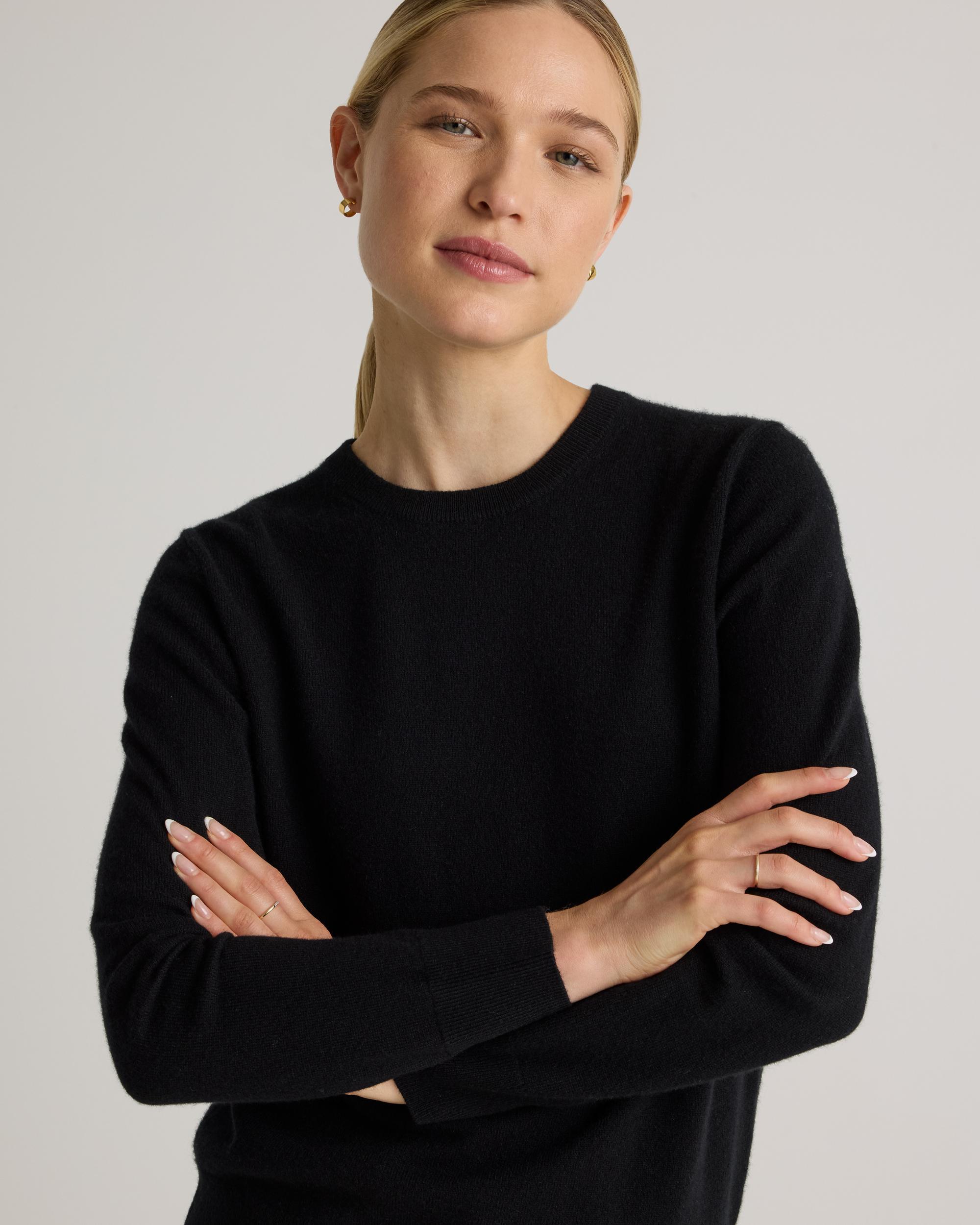 Women's Quince | The Classic Cashmere Crew | 100% Grade A Mongolian Cashmere - Size XS Product Image