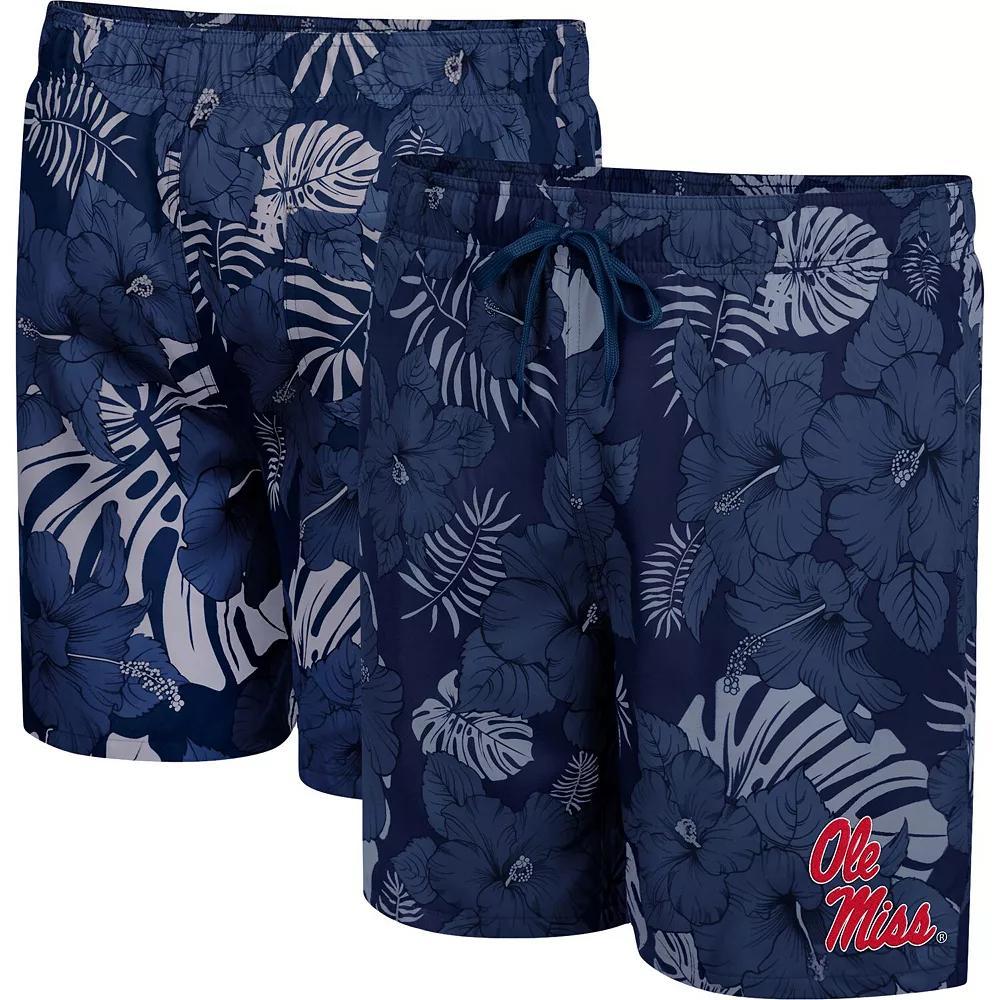 Men's Colosseum Navy Ole Miss Rebels The Dude Swim Shorts, Size: Small, Blue Product Image