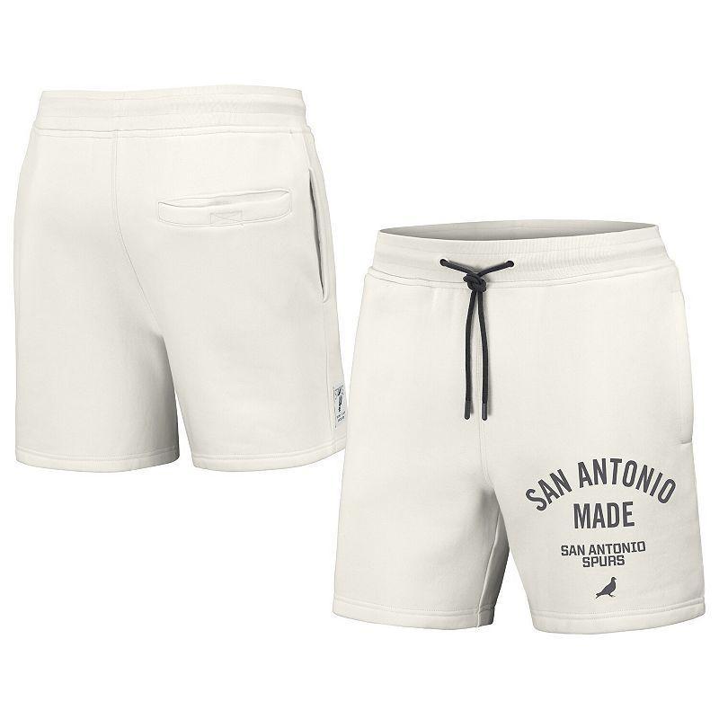 Men's NBA x Staple Cream Atlanta Hawks Heavyweight Fleece Shorts, Size: XL, Beige Product Image