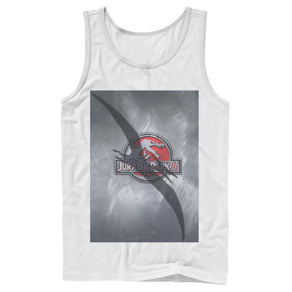 Men's Jurassic Park 3 Movie Poster Pterodactyl Tank Top, Size: Small, Blue Product Image